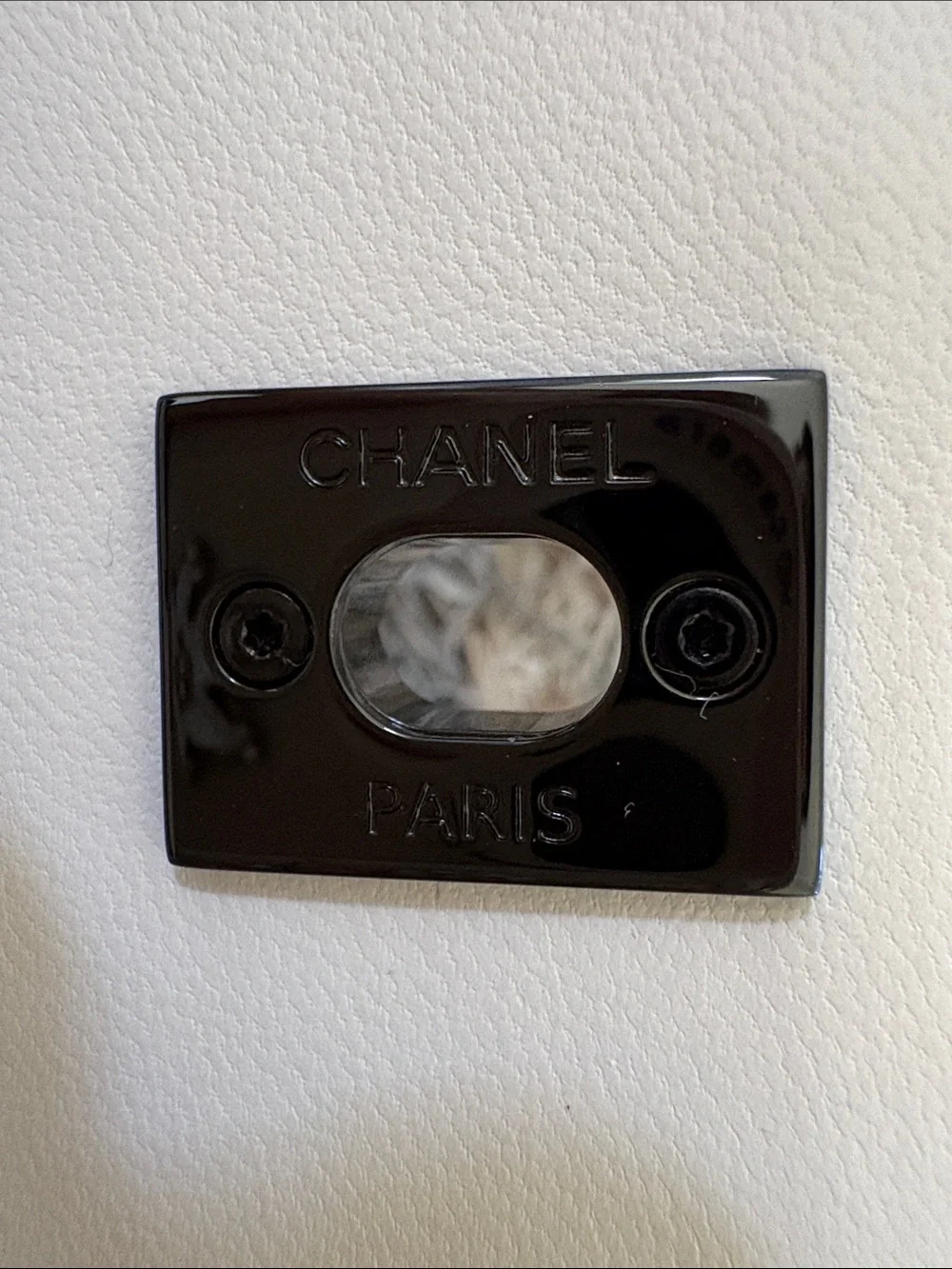 CHANEL 22B White Quilted Lambskin Clutch with Chain Ruthenium Top Bar WOC